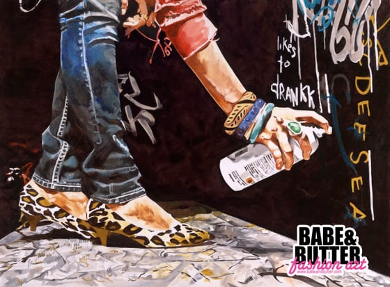 Image of Spray Paint Socialite - Canvas Print