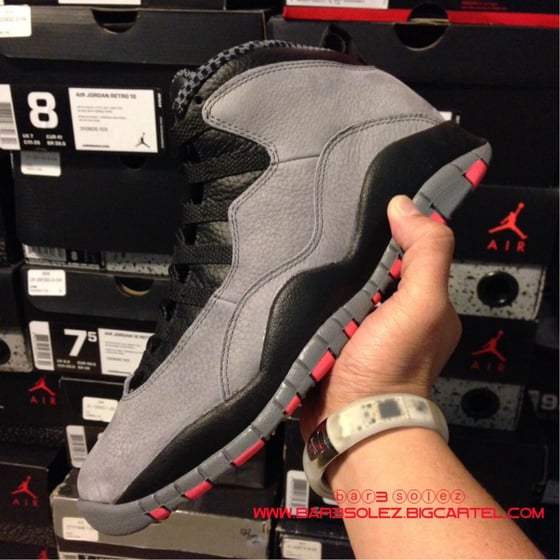 Image of Air Jordan 10 Cool Grey / Infrared