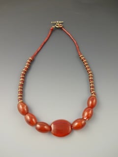 Image of Necklace for Protection in Pregnancy, Carnelian
