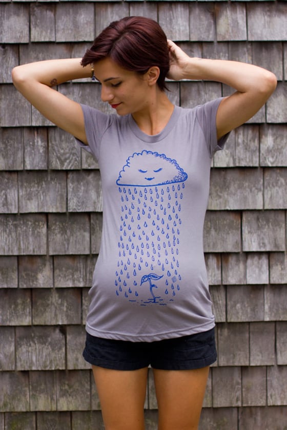 Image of Sprout Maternity T-shirt - Grey - MADE IN USA