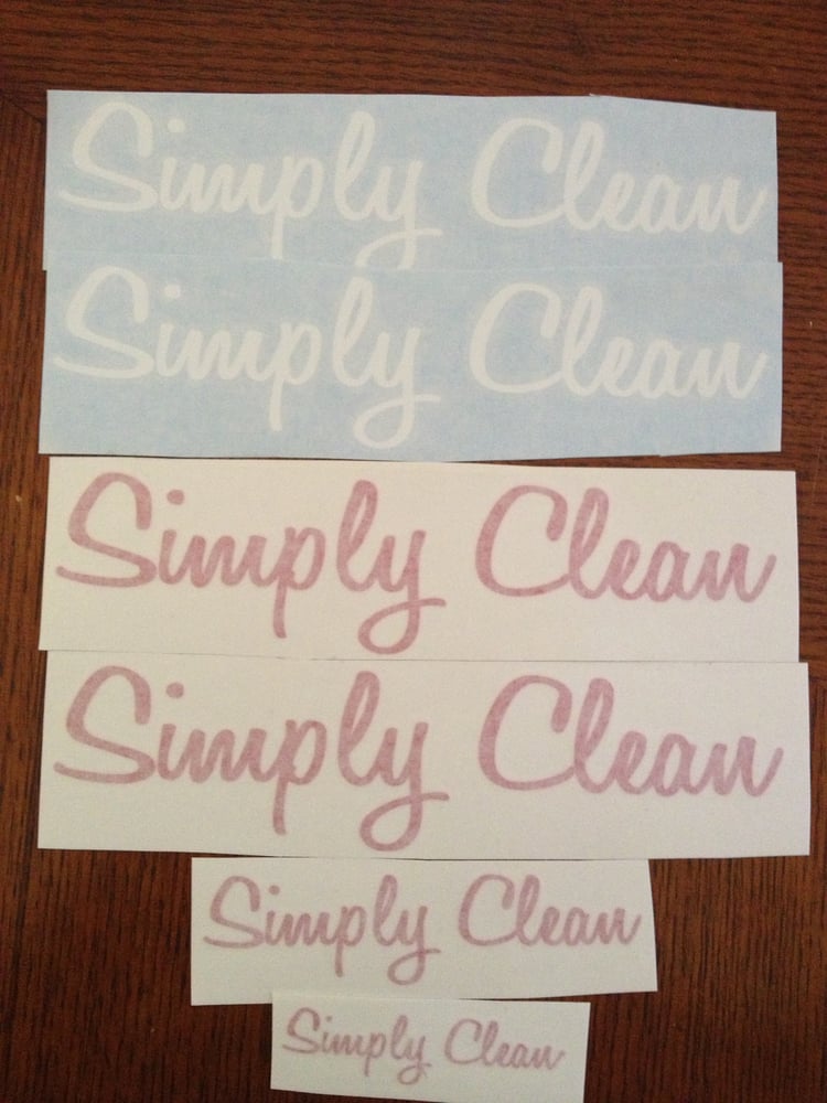 All Series Decals — Simply Clean
