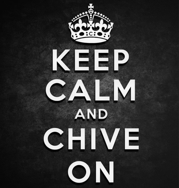 Image of Keep Calm and Chive On Sticker