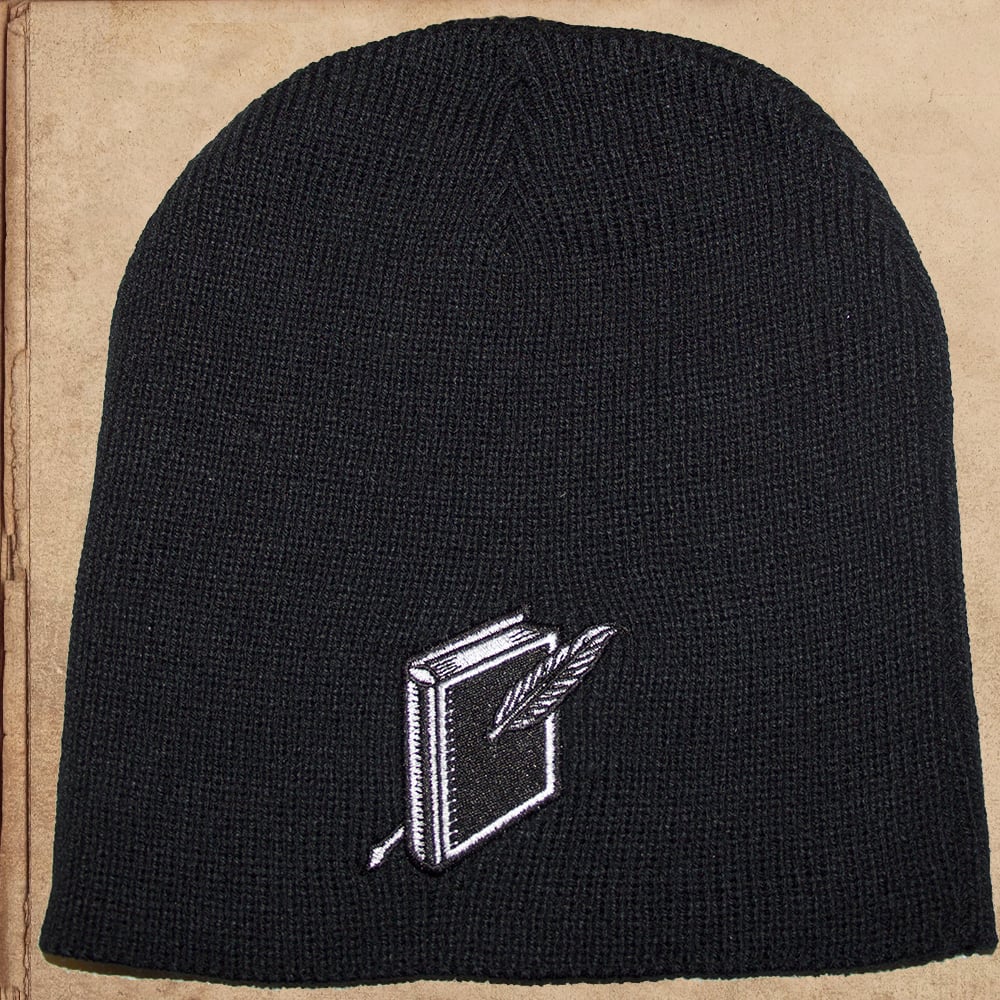 Image of Wool Beanie - Black or Brown - Embroidered Logo