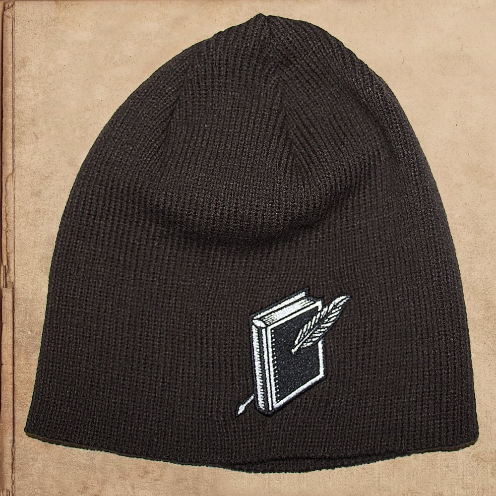 Image of Wool Beanie - Black or Brown - Embroidered Logo