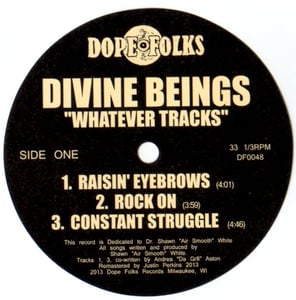 Image of DIVINE BEINGS "WHATEVER TRACKS"