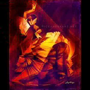 Image of Day 5 of Flamenco February. Original & prints.