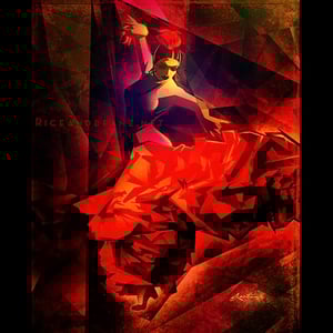 Image of  Day 4 of Flamenco February. Original & prints.