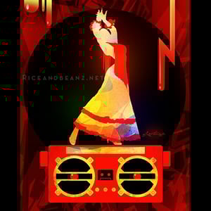 Image of Day 3 of Flamenco February. Original & prints.