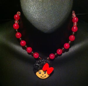 Image of Cute and Curly Afro Necklace 