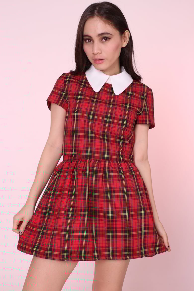 Image of  Clueless Tartan Set in Red