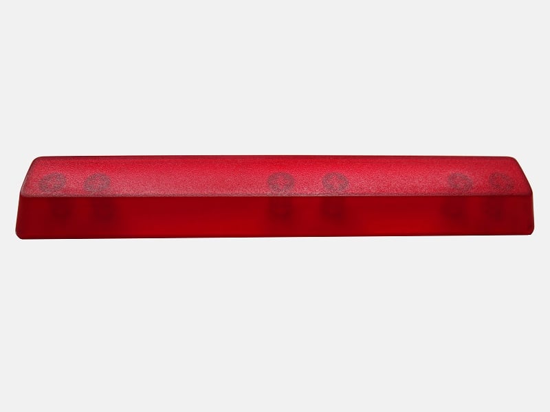 Image of (6.25x)Red Translucent Spacebar