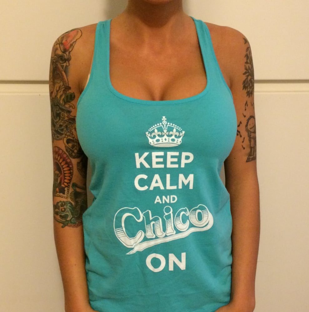 Image of Ladies Tri-Blend T Back Tank-Cheers 