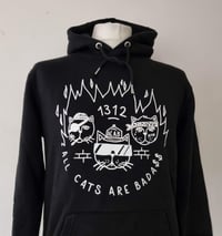 Image 3 of Hoodie All Cats Are Badass