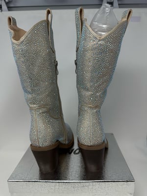 Image of Rhinestone Cowboy Western Boots Womens Size 7.5 - Free Shipping
