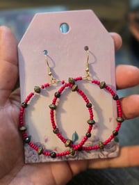 Tibetan hoop earrings