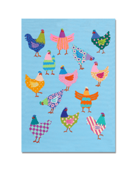 Image 1 of GATHER THE HENS BLUE PRINT