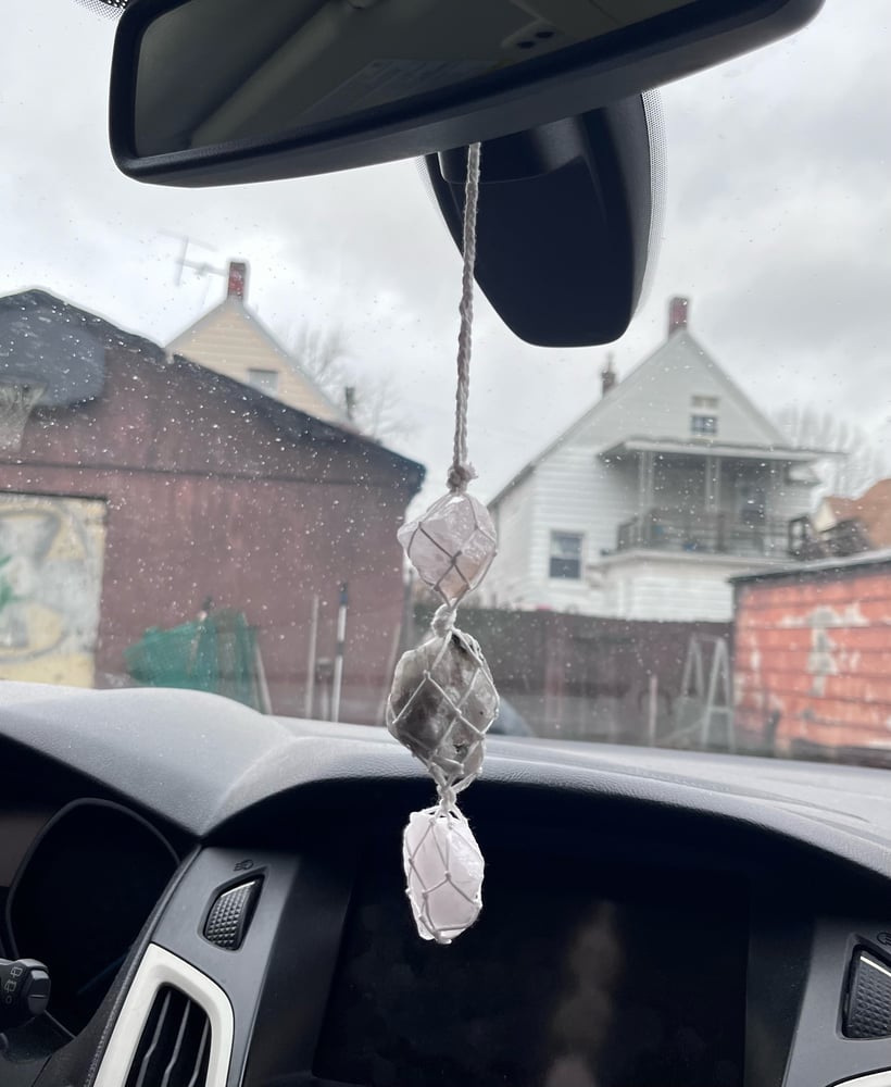 Image of Rose Moon Car Charm
