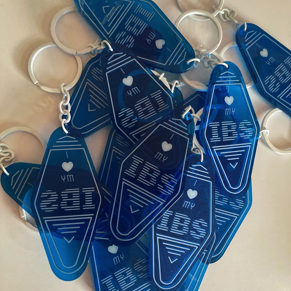 Image of “I Love My IBS” IBM Keychain