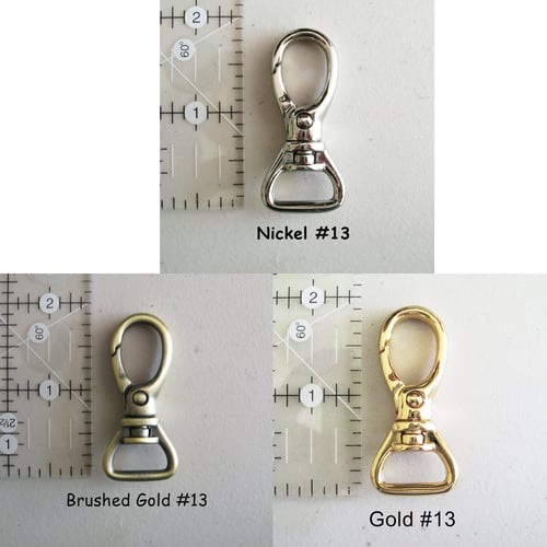 Image of Leather Shoulder Bag/Purse Strap - Choose Color & Finish - 30" Length, 3/4" Wide, #13 Snap Hooks