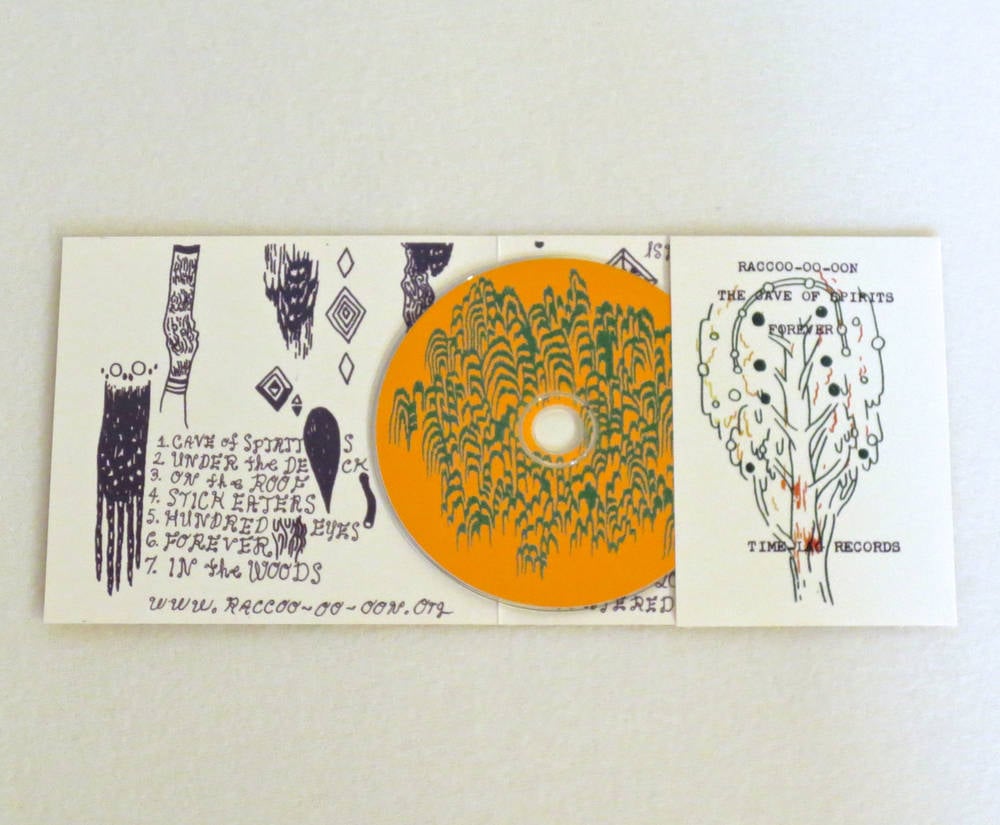 Image of RACCOO-OO-OON ~ THE CAVE OF SPIRITS FOREVER ~ cd (TIME-LAG 036)