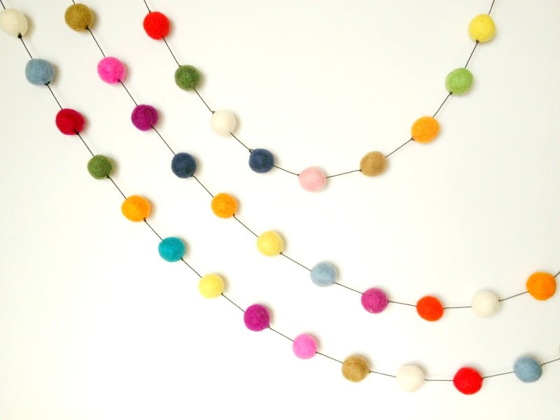 Image of Felt Ball Garland 