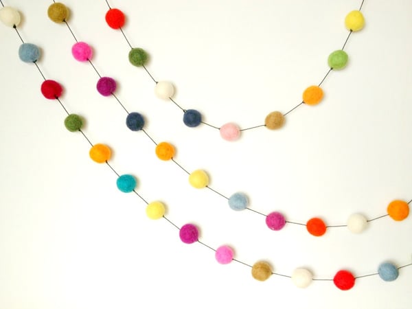Image of Felt Ball Garland