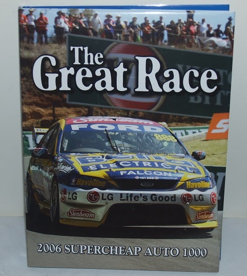 Image of Bathurst 2006 Great Race book #26. First Peter Brock trophy.