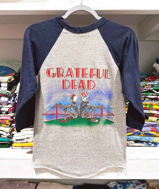 Grateful Dead 1982 Tour Ringer Shirt — Size SM