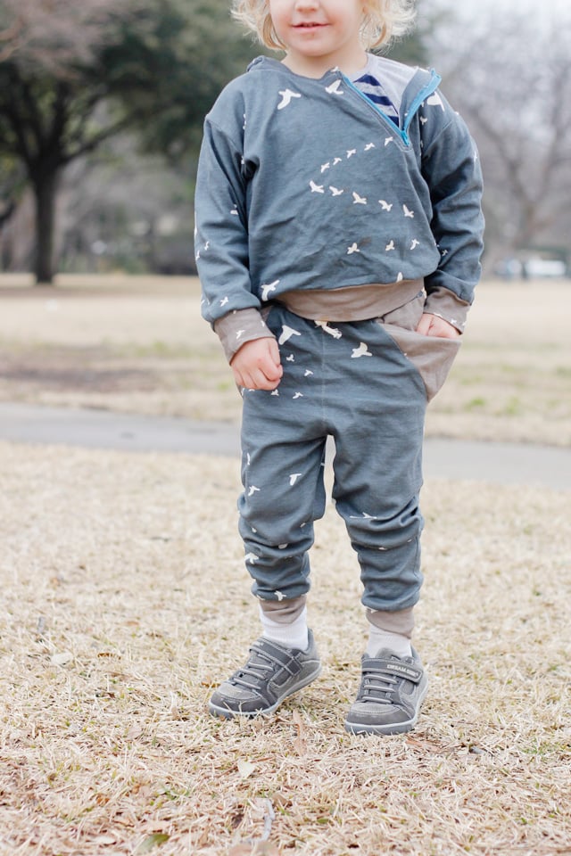 Image of the TRIANGLE pants 18M to 8 PDF pattern