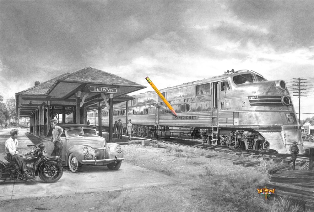 Image of "Silver Pilot" Signed & Numbered 20x24 Giclee' Print