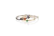 Image of skinny bramble and orchard stacking rings with gemstones