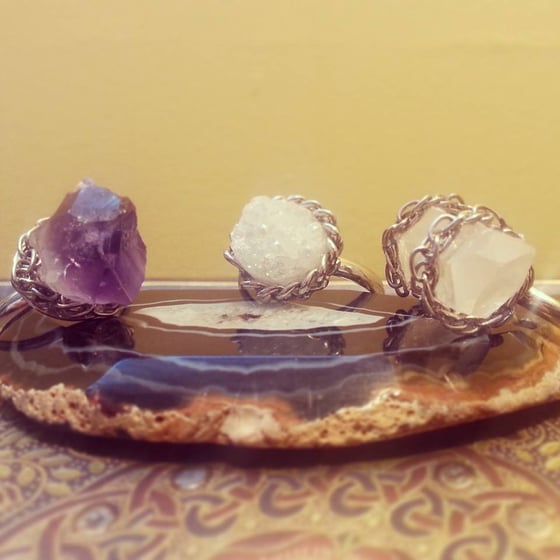 Image of crystal rings