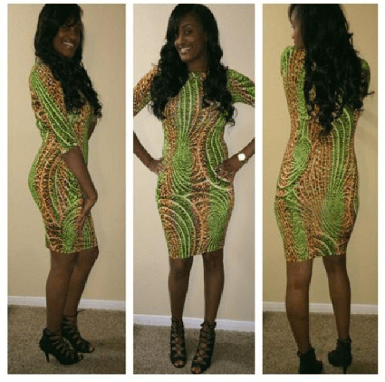Image of Green Midi Dress