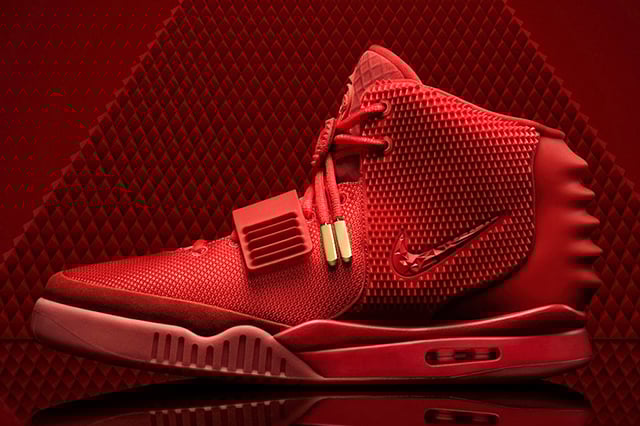 Image of Nike AIR YEEZY II "Red October" Size UK9 US10 EUR44