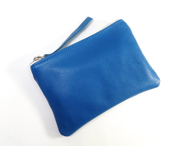 Image of Turquoise Leather Pouch
