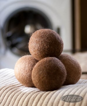 Dryer Balls All Natural Alpaca Wool Eco Friendly Felted Laundry Product