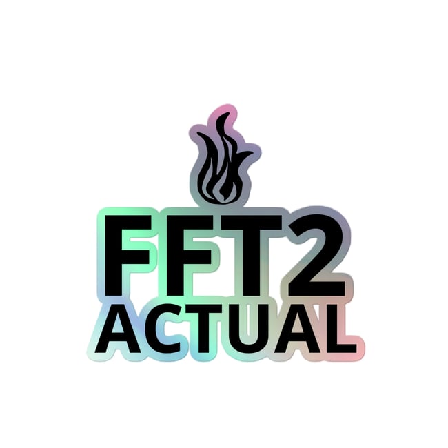 FFT2 hologram sticker