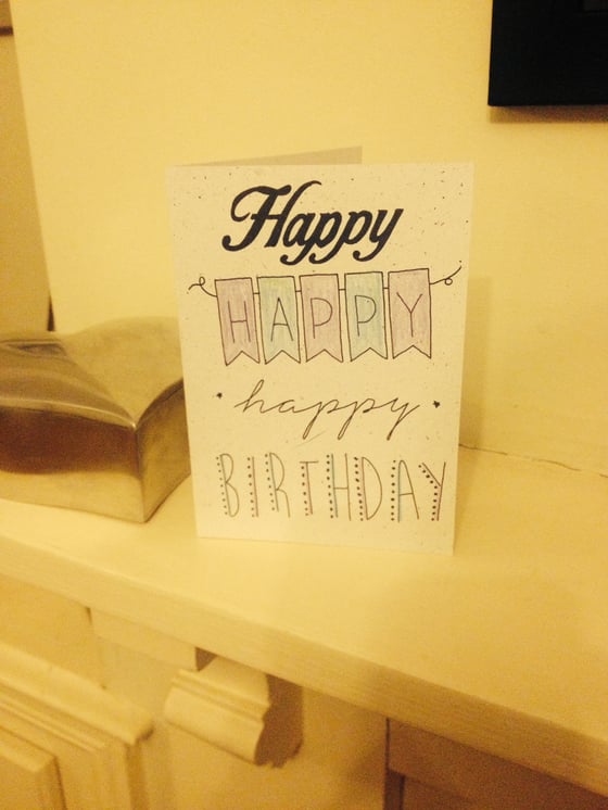 Image of Personalised typography any occasion card