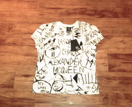 Image of Women's Alexander Mcqueen Graffiti Tee