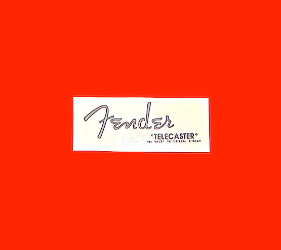 The Fender Telecaster Waterslide Decal For Tele Headstock | The Hot Dog ...