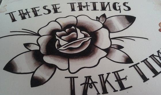 Image of These These Things Take Time Rose Print (8.5x11)