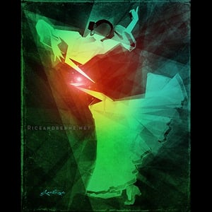 Image of  Day 10 of Flamenco February. Original & prints.