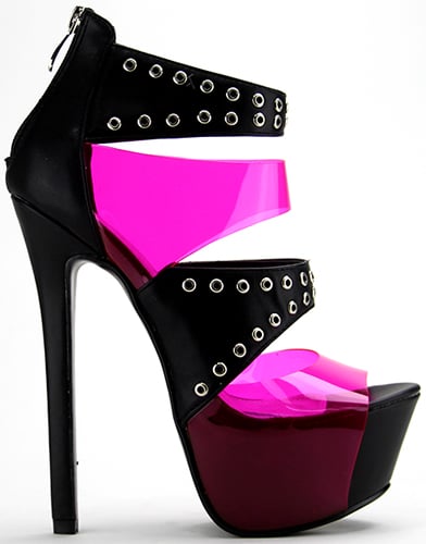 Image of Tron Pumps - Black and Pink