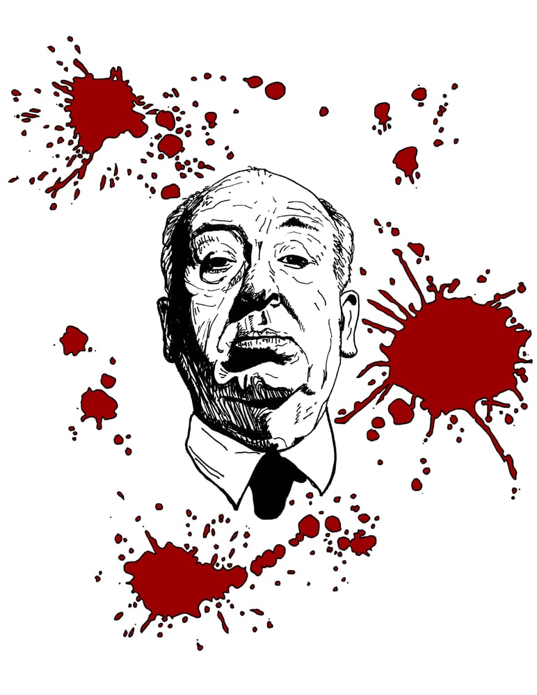 Image of 'HITCHCOCK (Bloody Variant)' Print