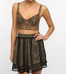 Image of Leopard Print Lace Bralette
