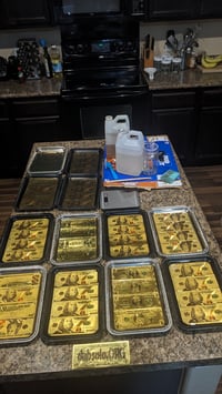 Gold Bill Rolling Tray