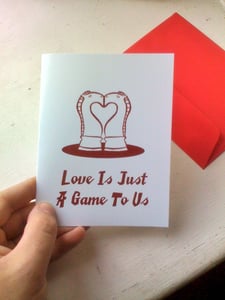 Image of "Just a Game" Greeting Card