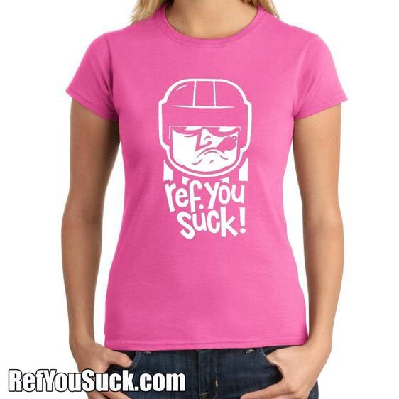 pink referee shirt