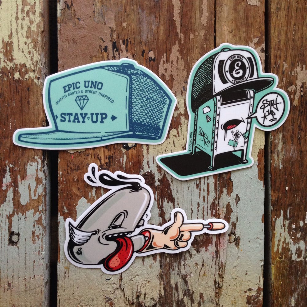 Image of Stay Up sticker pack