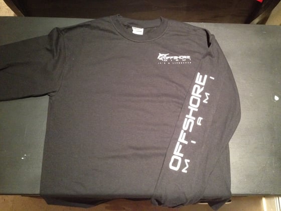 Image of Black Offshore Miami Long Sleeve T Shirt